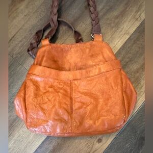 Lucky brand leather  hippie hobo slouch shoulder bag purse